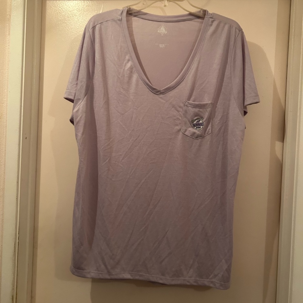 Disney Grape Soda V Neck T-Shirt